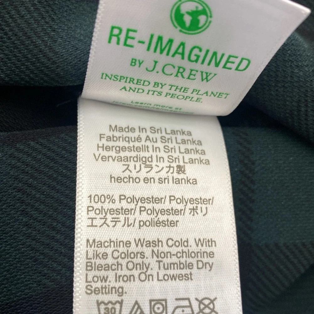 NWT! J CREW BLACKWATCH PLAID STRAIGHT LEG PANT SIZE 12 - Picture 7 of 8